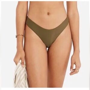 J Crew Swim S Bikini Bottom Green